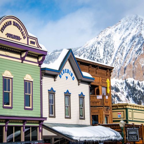 colorful downtown crested butte