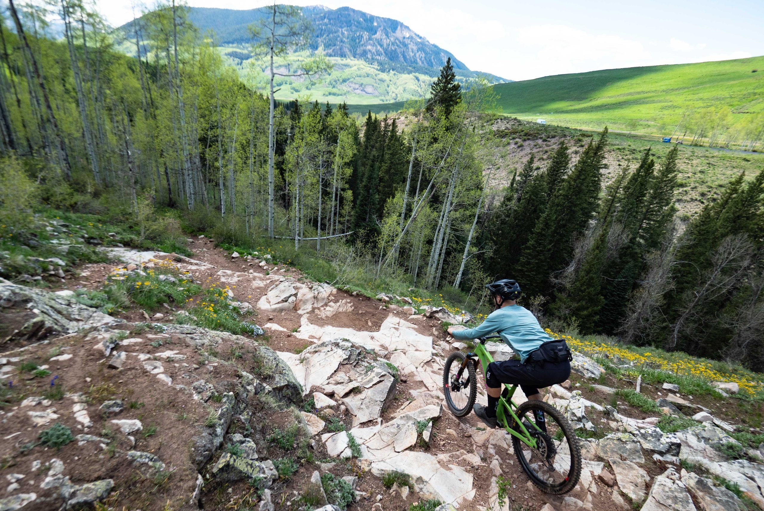 The stunning view from Trail 401, one of the best mountain bike trails in the world.