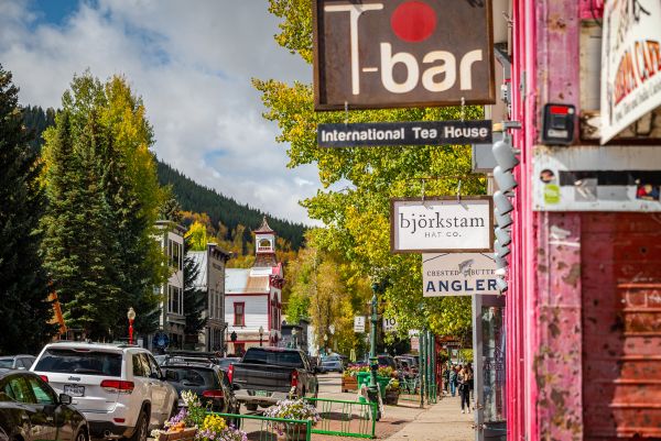 Crested Butte restaurants downtown in fall