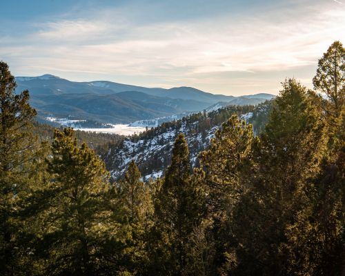 A mountain view near Whitepine, Colorado in Gunnison County.