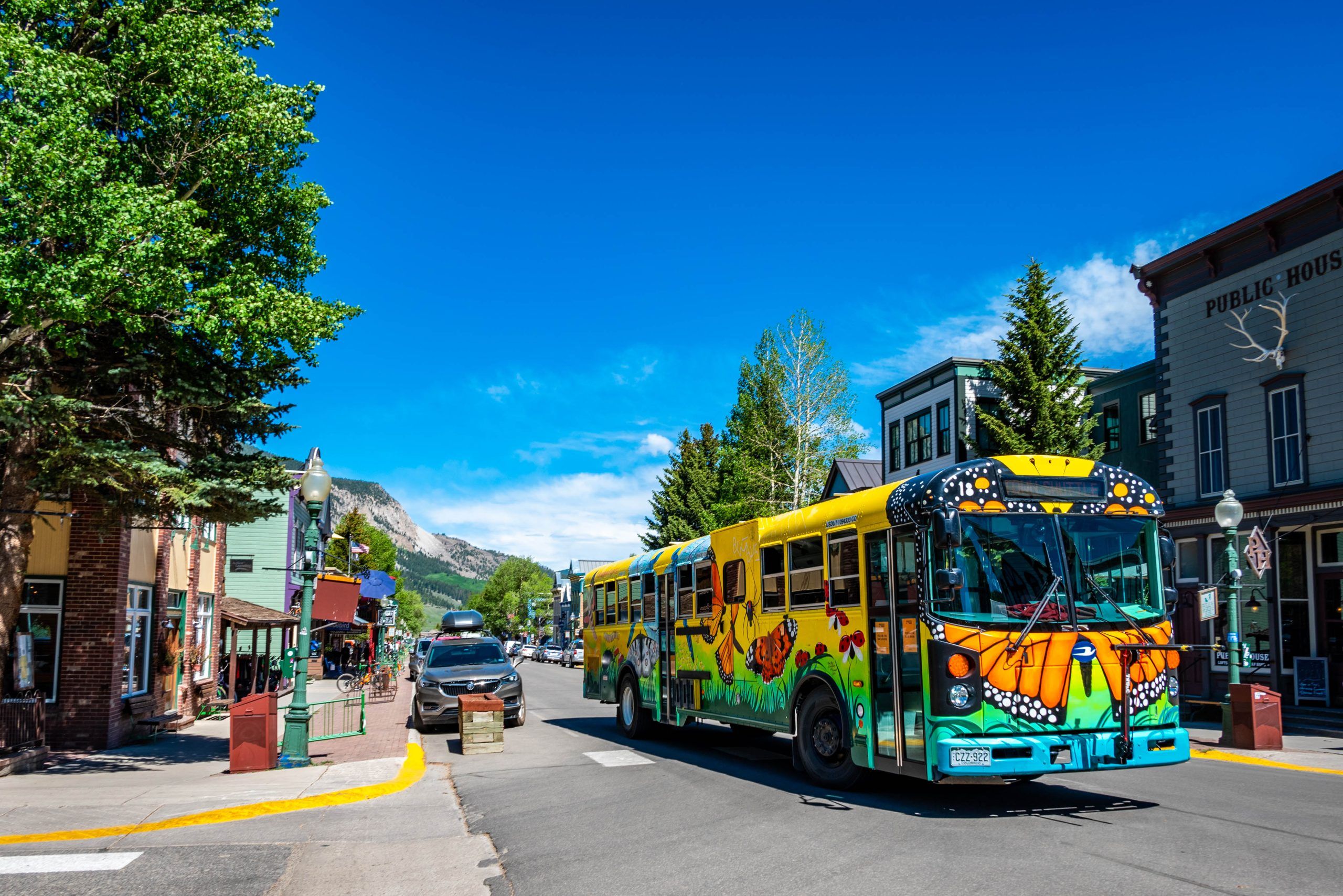 Downtown Crested Butte, Colorado in summer