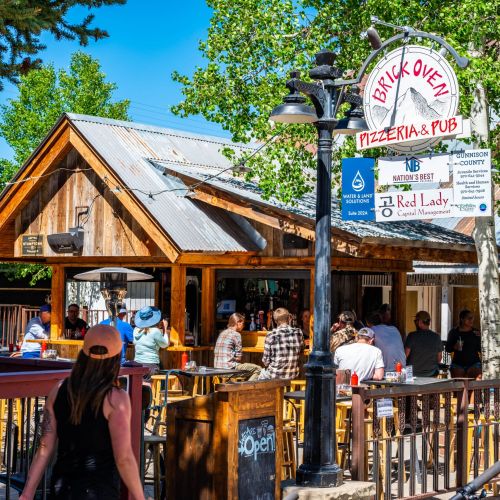 colorful downtown crested butte