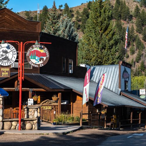 A business built in a cabin-style in Almont, CO