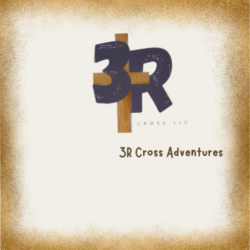 A woman riding a horse is in the foreground of the photo. A line of four people, three women and one man, riding horses are on the trail behind her. There is a hillside covered in trees in the background of the image.