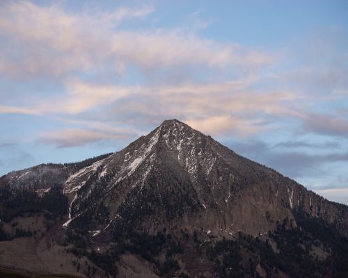 Crested Butte colorado sunset