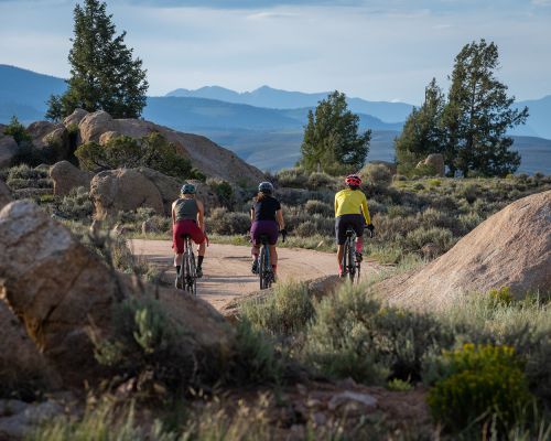 Gravel biking at Hartman Rocks in Gunnison, Colorado