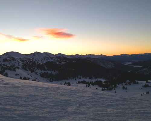 Taylor Pass sunrise on the grand traverse