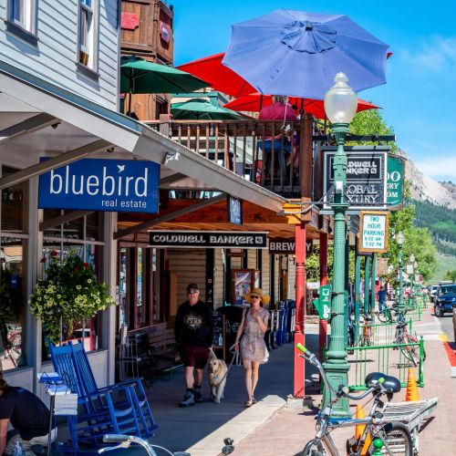 colorful downtown crested butte