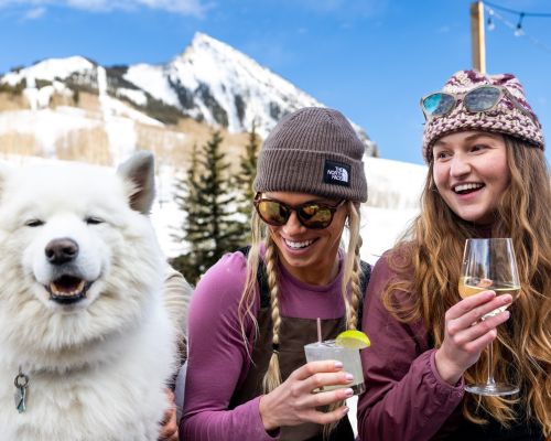 GCB freeride summit hanging out