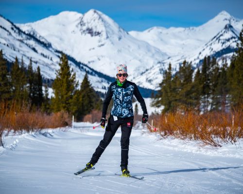 Cross-country skiing in Crested Butte, Colorado