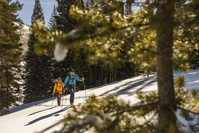 Backcountry skiing in Crested Butte, Colorado.