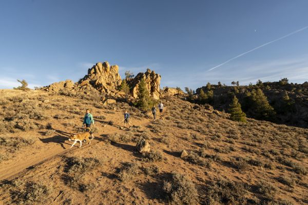 Hiking at Hartman Rocks in Gunnison, Colorado