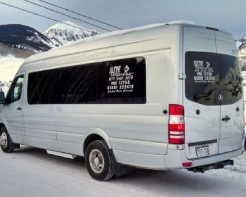 A van that could be used as an airport shuttle to Crested Butte, CO