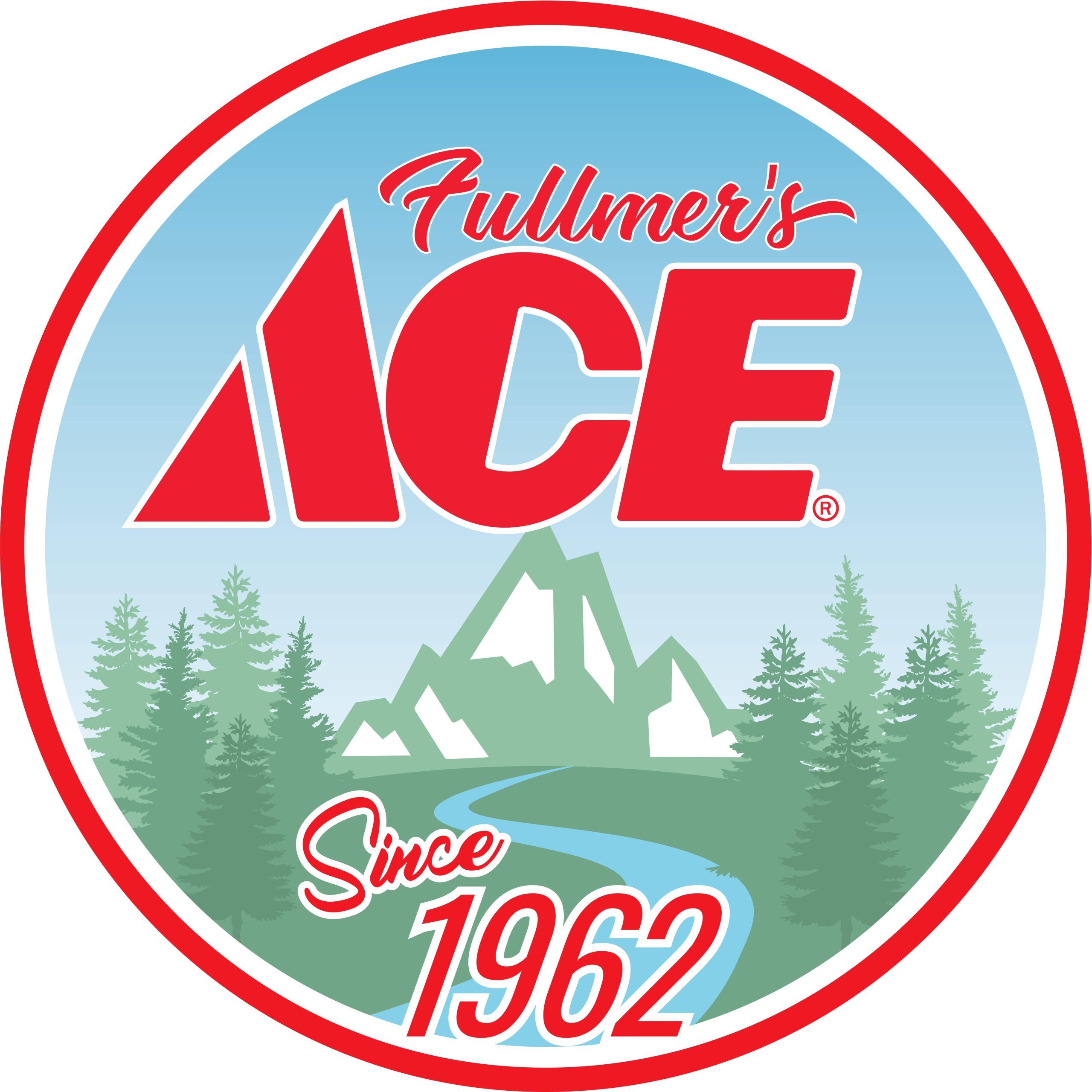 The exterior of Fulmer's Ace Hardware in Gunnison. Lawn mowers and grills are on display in front of the door.