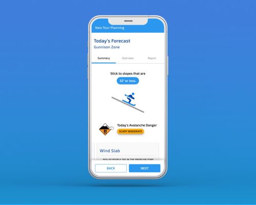 An avalanche safety app called Aspect Avy.
