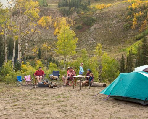 Designated camping in Crested Butte