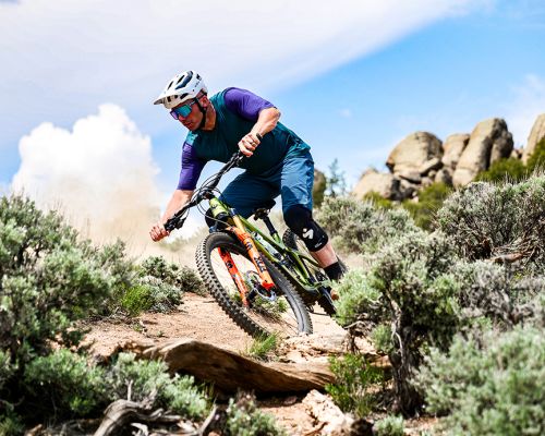 Spring mountain biking at Hartman Rocks.
