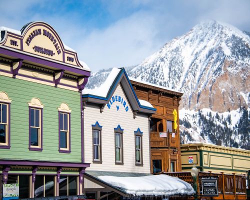colorful downtown crested butte