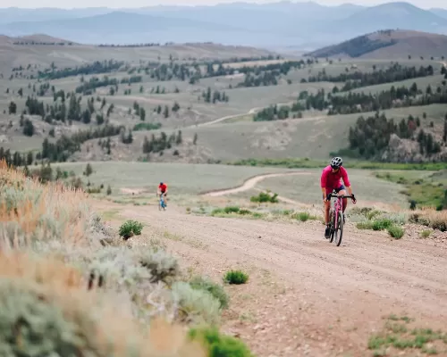 Gravel biking south of Gunnison, Colorado.