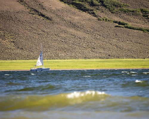Sailing on Blue Mesa