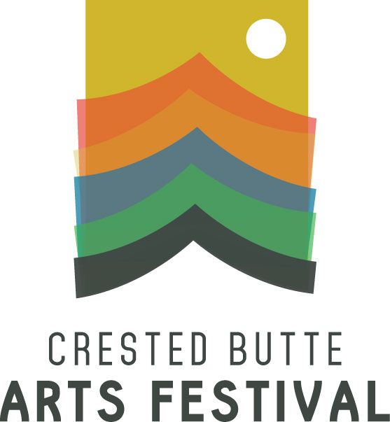 A row of tents for the crested butte arts festival on Elk Avenue in Crested Butte