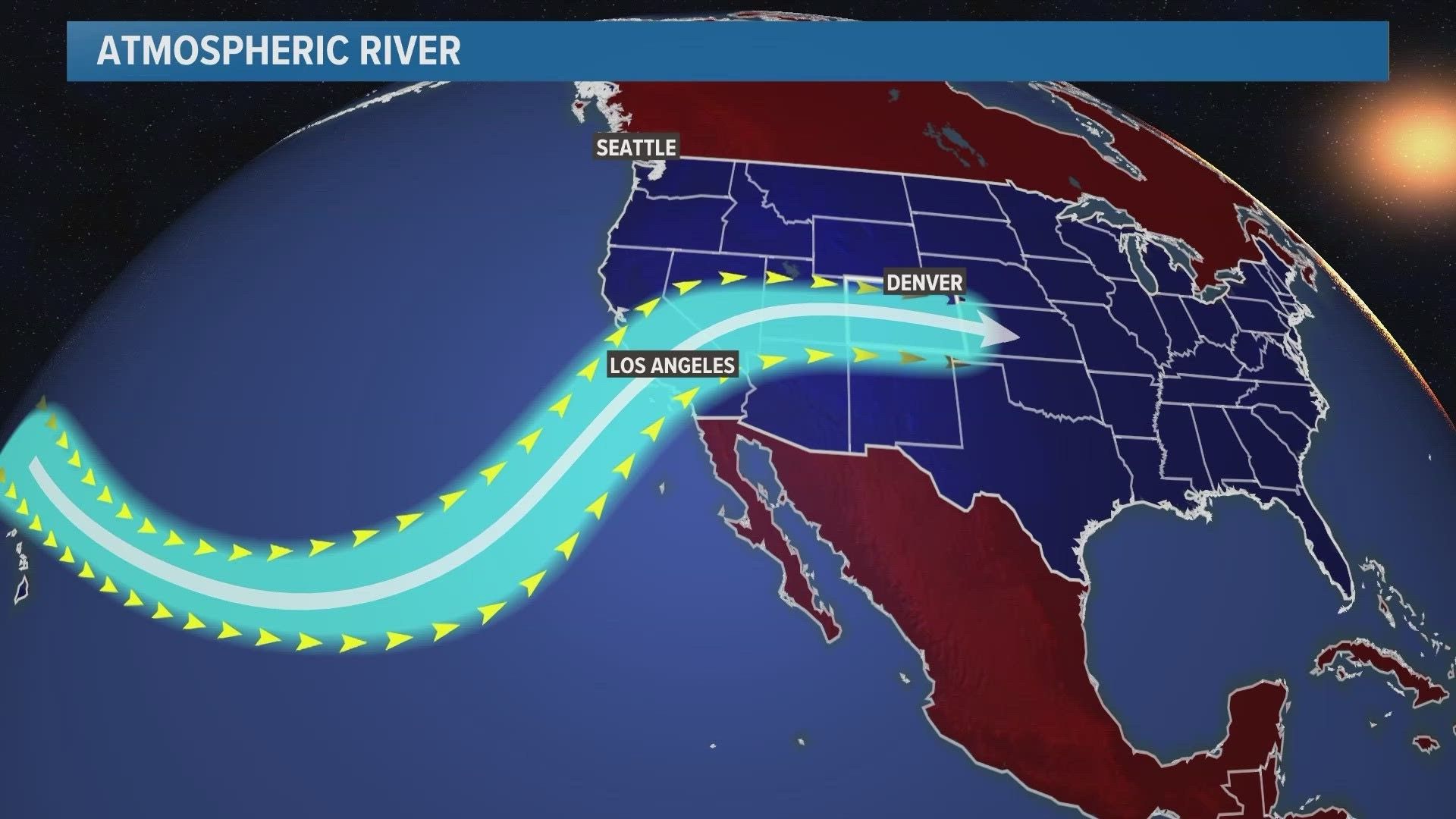 Four people playing instruments in atmospheric river band crested butte