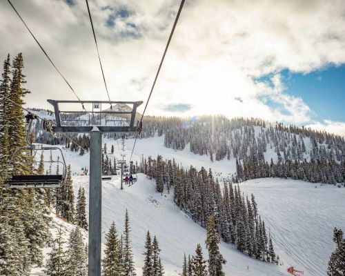 A chairlift called Paradise Express Lift