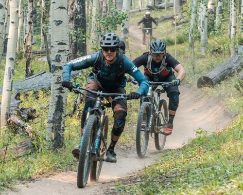 Colorado Backcountry guide service leads a ride in Crested Butte.