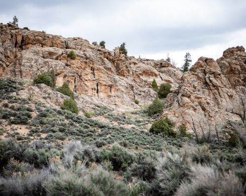 A unique rock formation known as hartman rocks in gunnison