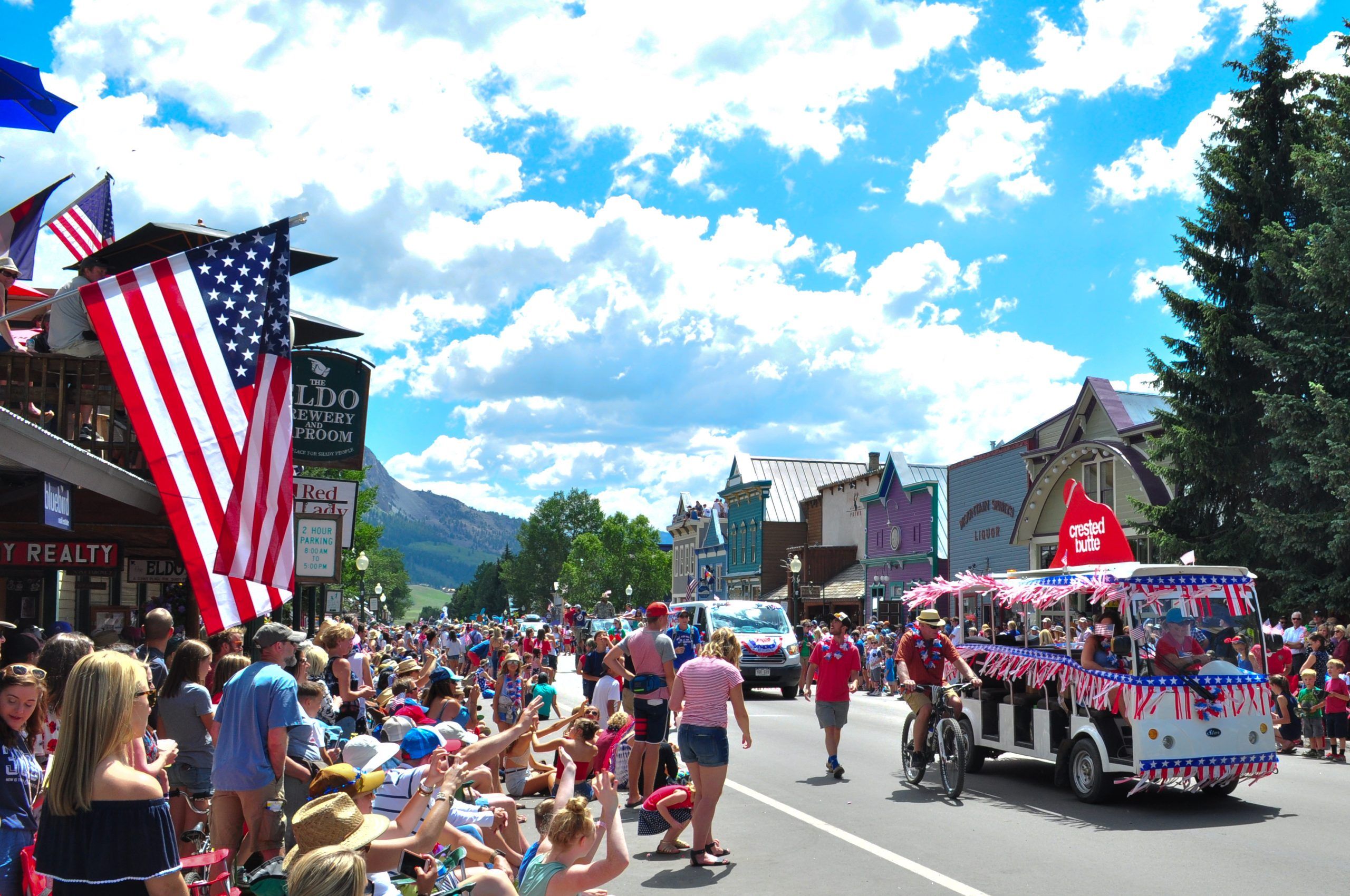The Fourth of July parade in Crested Butte, Colorado.