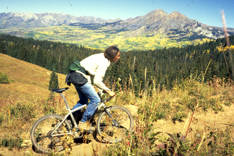 A capture from Born From Junk part 2, a mountain biking film