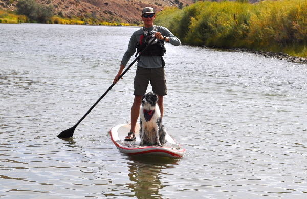 stand up paddle board on lower gunnison river colorado