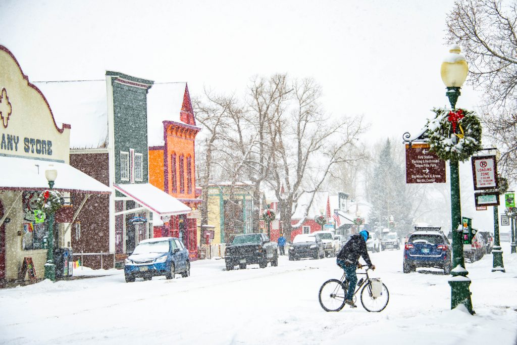 Downtown Crested Butte, Colorado in winter