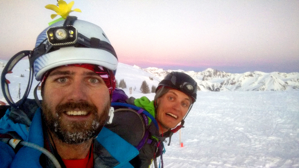 taylor pass selfie during the grand traverse