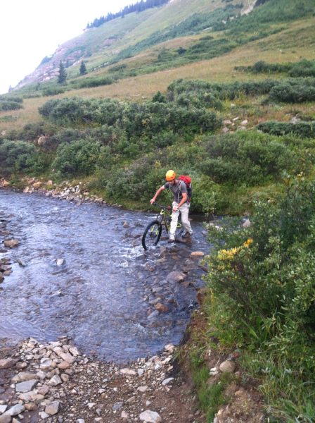 bike approach to castle peak brush creek crested butte