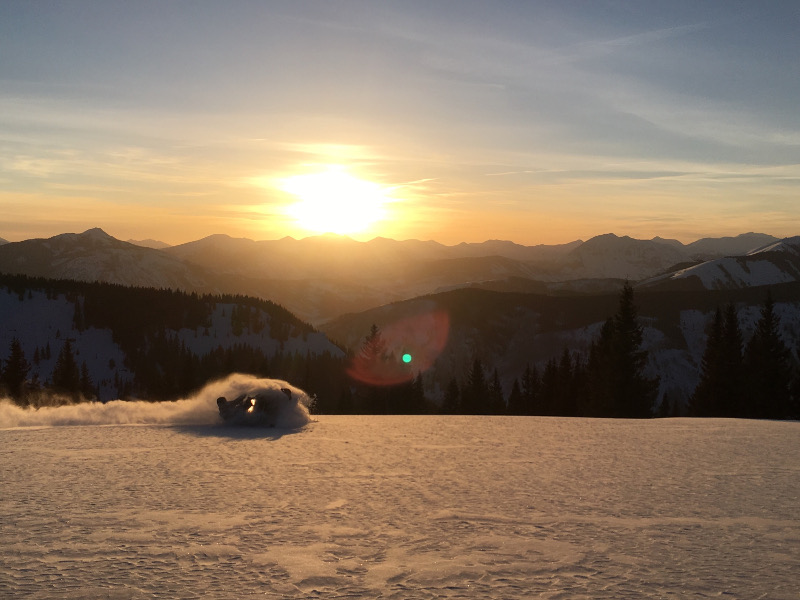 Snowmobiling near Taylor Park Gunnison Valley Colorado