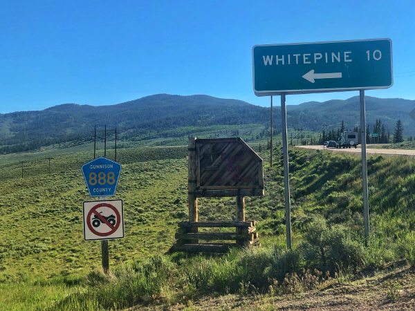 turn off highway 50 to reach whitepine