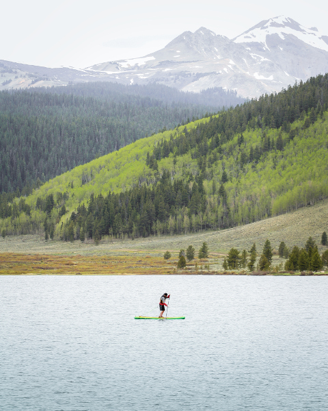 SUP spring creek reservoir stand up paddleboarding