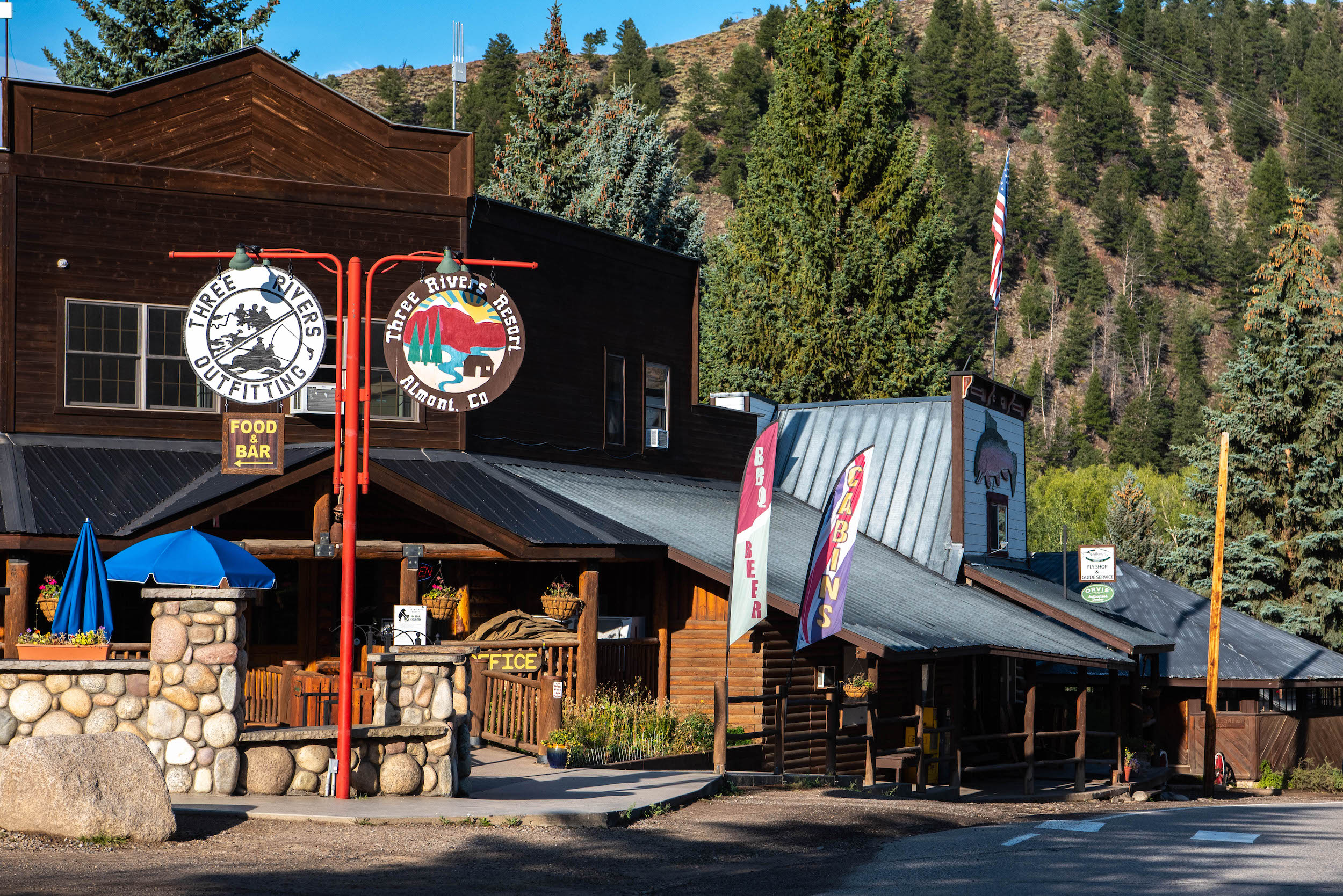 A business built in a cabin-style in Almont, CO