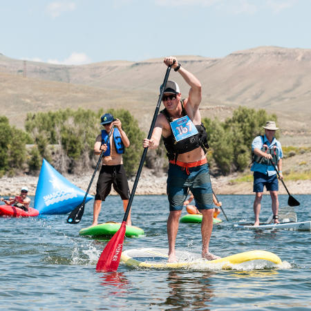 SUP Race at the Blue Mesa Beach Bash