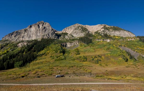 Blue Sky over Gothic Mountain