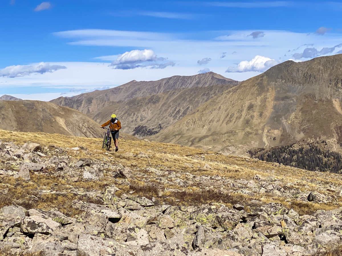 Canyon Creek MTB trail near Whitepine, Colorado.