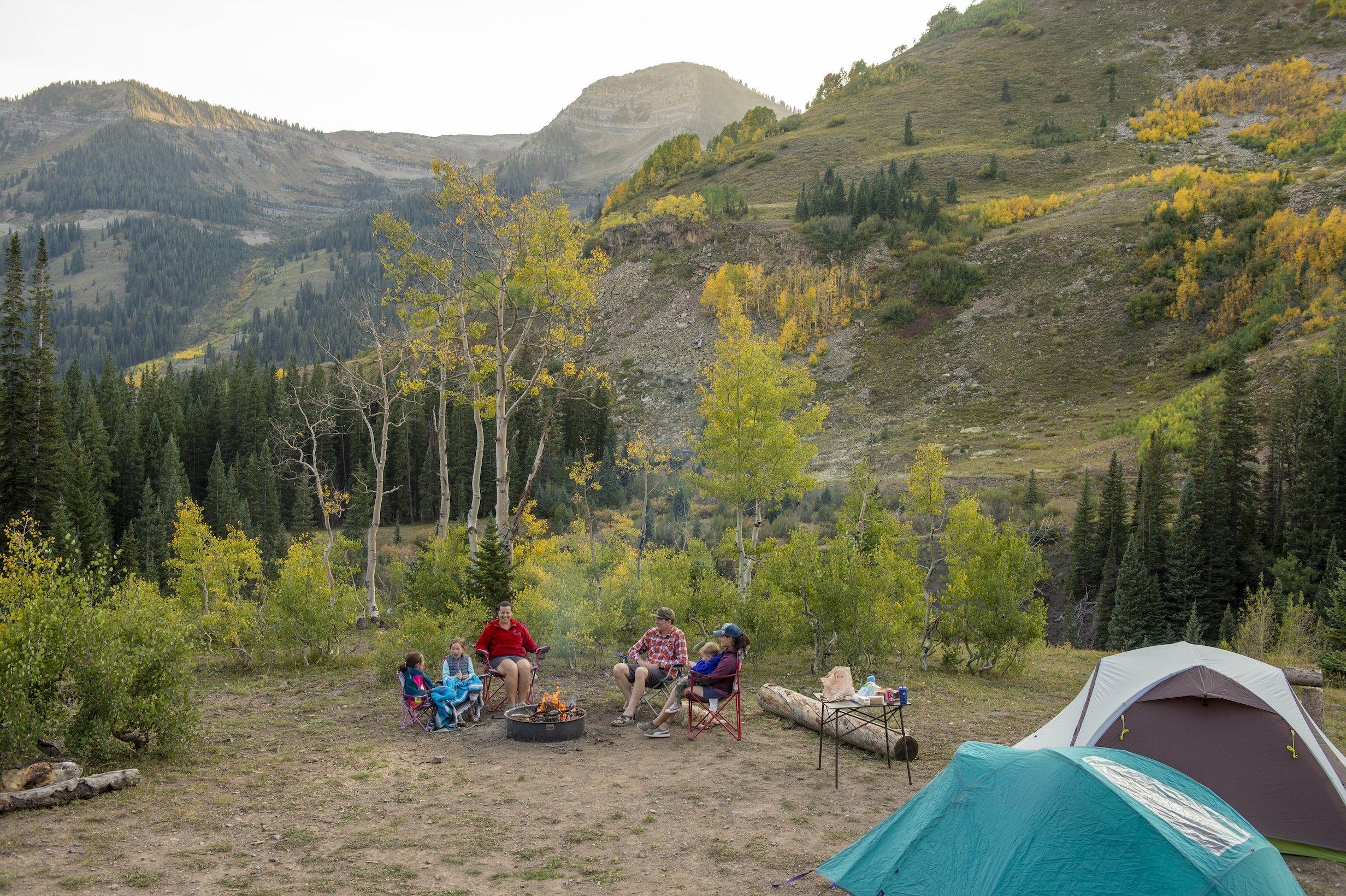 Family camping in a designated camping area.
Slate River Valley
Crested Butte, CO