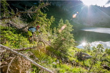 eric riding mountain bike crested butte