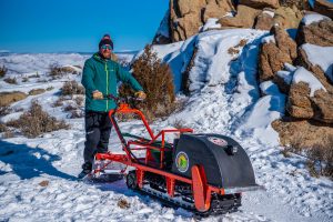 The Gunnison Trails Powder Chinchilla grooms fat bike trails in Gunnison. 