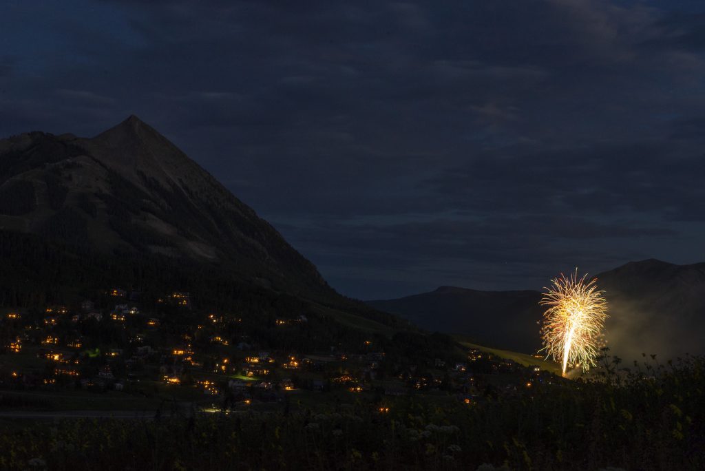 Fireworks in Mt. Crested Butte, CO