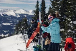 Ski touring near Irwin