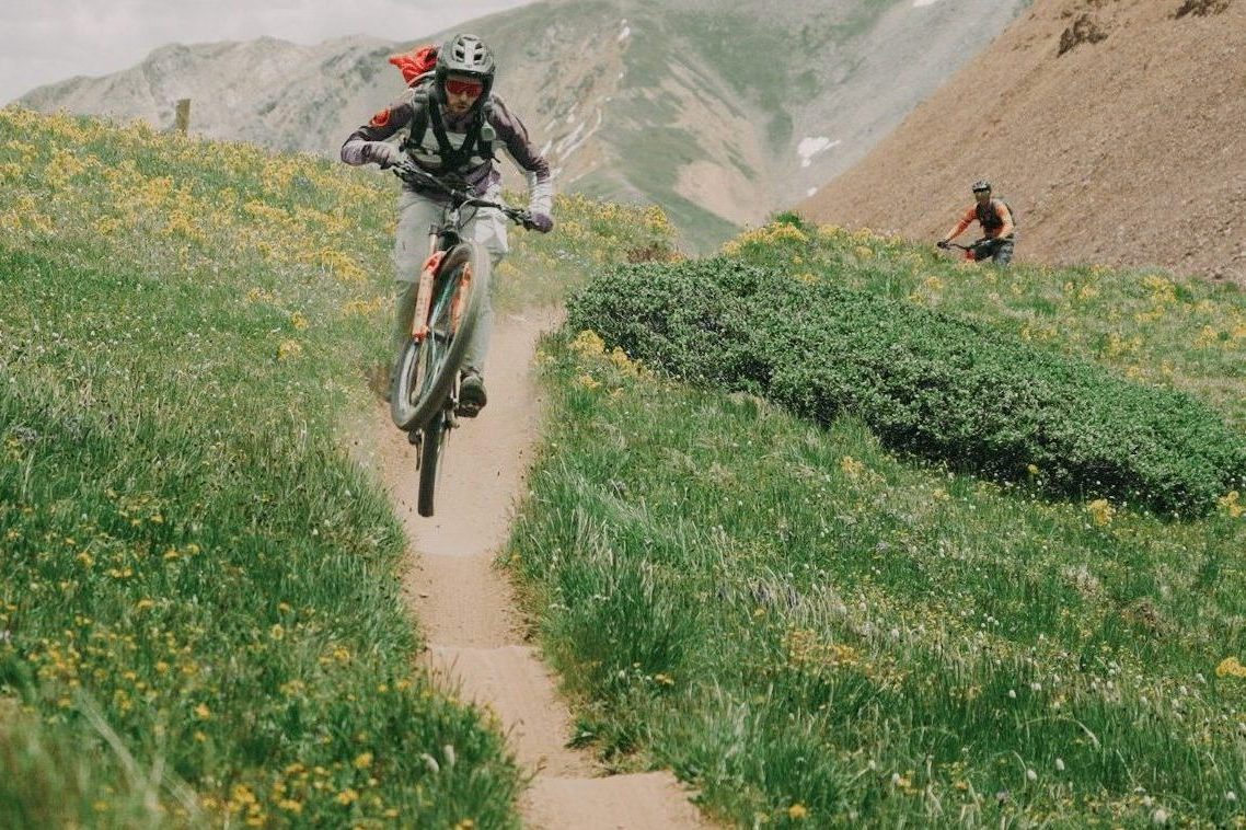 Jeff Kendall-Weed rides Crested Butte on a trail called Star Pass