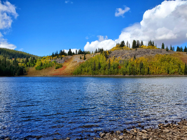 Fall fishing at rainbow lake gunnison colorado