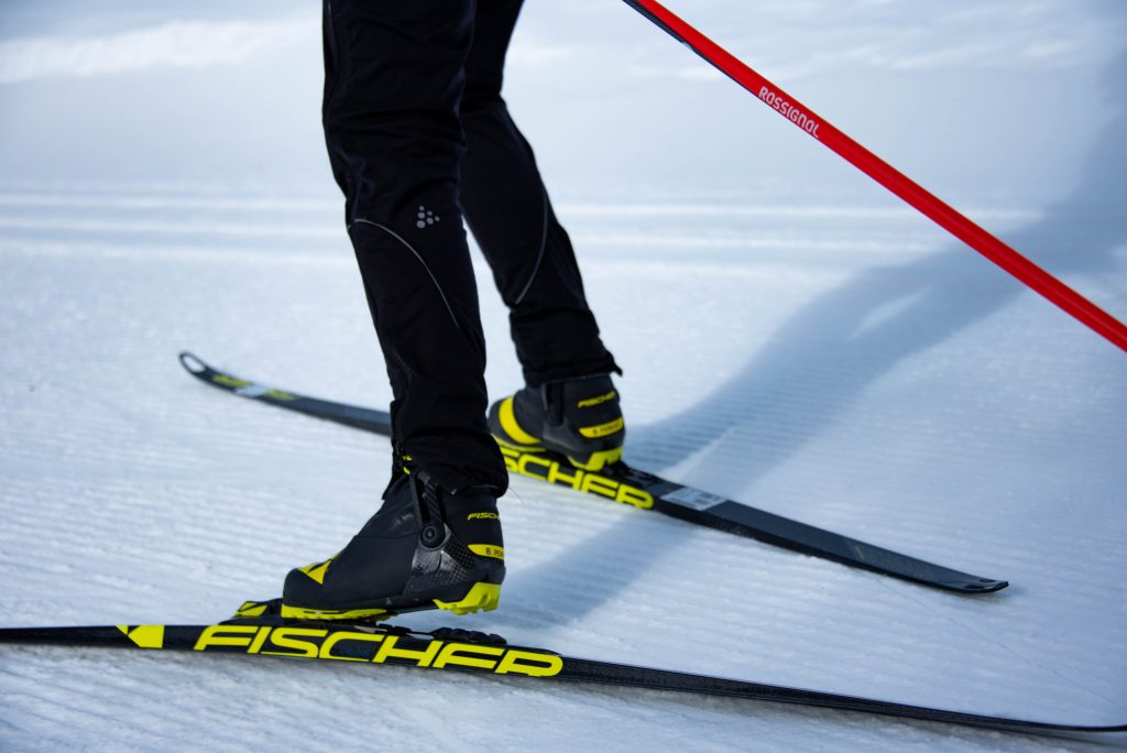 Skate skiing in Crested Butte, Colorado